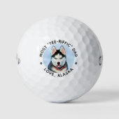Moderne Golfer Custom Photo Gifts Gepersonaliseerd Golfballen (Voorkant)
