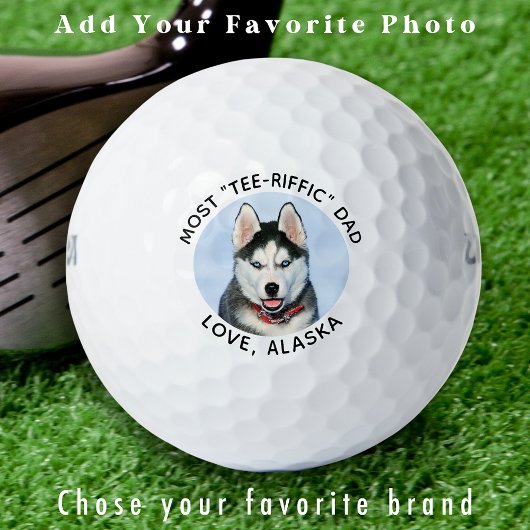 Moderne Golfer Custom Photo Gifts Gepersonaliseerd Golfballen