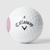 Moderne Golfer Eenvoudige Monogram voor Haar Chic Golfballen (Logo)