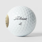 Moderne Golfer Monogram Initialen Goud Golfballen (Logo)