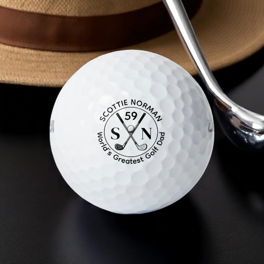 Moderne golfer 's werelds grootste golfvader' golfballen