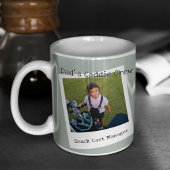 Moderne Golfer Vader 3 Foto Collage Aangepaste Ond Koffiemok