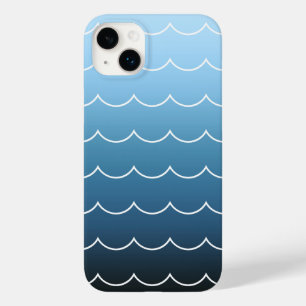 Moderne golflengte die Blauwe gradiënt plant Case-Mate iPhone 14 Plus Hoesje