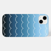 Moderne golflengte die Blauwe gradiënt plant Case-Mate iPhone Case (Achterkant (horizontaal))