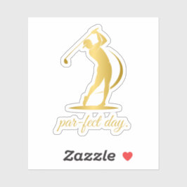Moderne golfstickers sticker