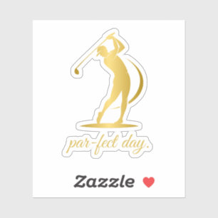 moderne golfstickers sticker