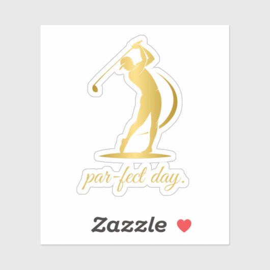 Moderne golfstickers sticker (Vel)
