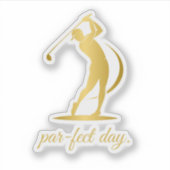 Moderne golfstickers sticker (Voorkant)