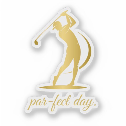 Moderne golfstickers sticker (Voorkant)