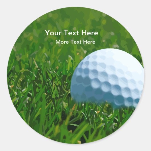 Moderne golfthema promotionele Sticker labels (Voorkant)