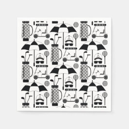 Moderne golfuitrusting en Accessoires Patroon Servet