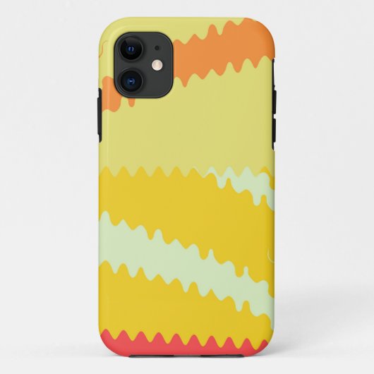 Moderne golven Abstracte grafische kaart Case-Mate iPhone Case (Achterkant)