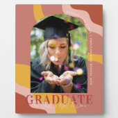 Moderne golven | Eenvoudig Afstuderen foto Plaq Fotoplaat (Voorkant)