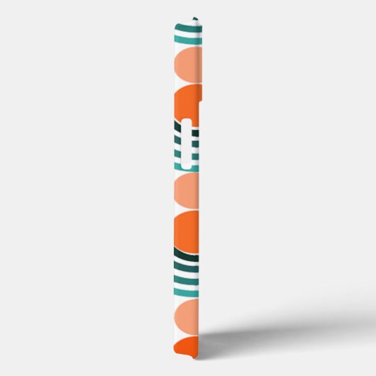 Moderne golven en cirkels van de middelbare eeuw Case-Mate iPhone case (Achterkant / Rechts)