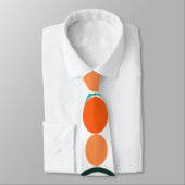 Moderne golven en cirkels van de middelbare eeuw stropdas (Gebonden)