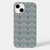 Moderne Golven Grijze Hand Getrokken Scallops Arch Case-Mate iPhone Case (Achterkant)