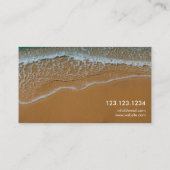 Moderne golven op zandmassagetherapie visitekaartje (Achterkant)