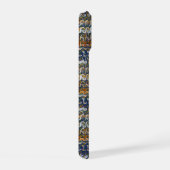Moderne golvende abstracte geometrische patroon 12 iPhone 15 case (Rechterkant)