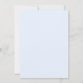 Moderne golvende heldere blauwe & zachte blauwe tr kaart (Achterkant)