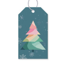 Moderne golvende kerstboom cadeaubijsluiting