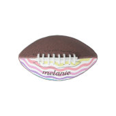 Moderne golvende lijnen | Pastel Waves Gepersonali American Football (Voorkant)