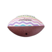 Moderne golvende lijnen | Pastel Waves Gepersonali American Football (Gedraaid 270)