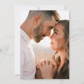 Moderne golvende roze en rode retro Squiggle bruil Kaart (Achterkant)