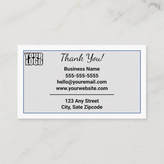 Moderne Google Review Kaart Sjabloon w / QR Code L Visitekaartje (Achterkant)