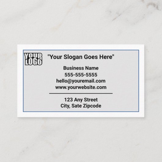 Moderne Google Review met QR Code Sjabloon Visitekaartje (Achterkant)