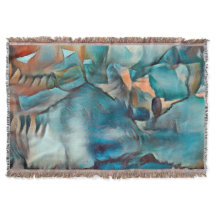 Moderne Gooi Deken met Abstract Patroon