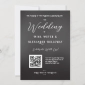 Moderne Gothic Donkere Rozen QRC Kaart (Achterkant)