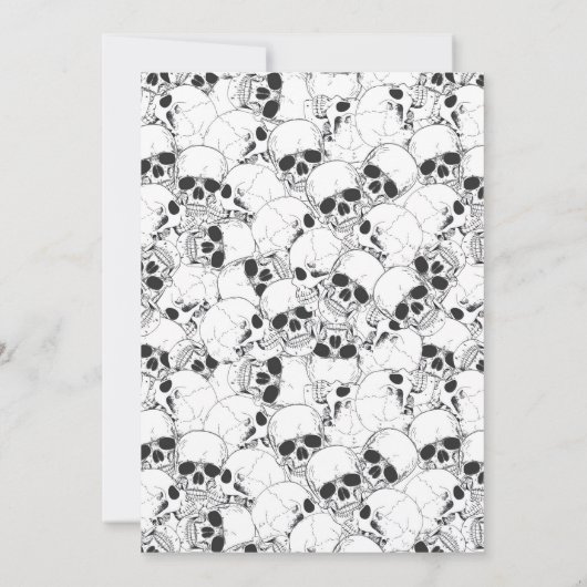 Moderne Gotische bruiloft uitnodiging (Achterkant)