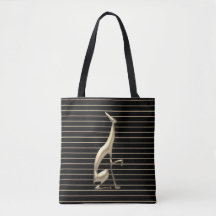 Moderne Gotische Hond Goud en Zwart