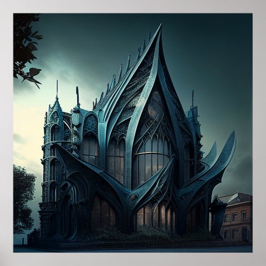 Moderne Gotische Kunst Poster (Voorkant)