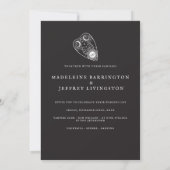 Moderne Gotische Planchette Bruiloft Kaart (Achterkant)