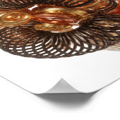 Moderne Goud ABSTRACTE KUNST Kunstprint Poster (Hoek)