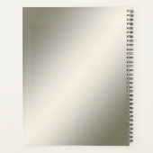 Moderne Goud Bloemenplanner Planner (Achterkant)