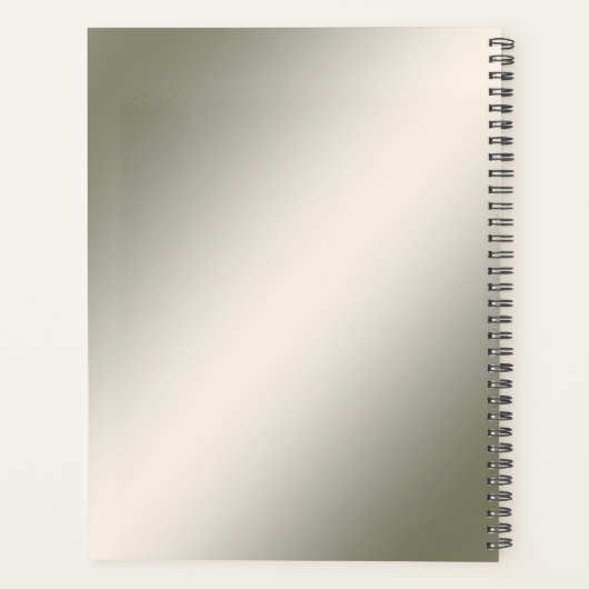 Moderne Goud  Bloemenplanner Planner (Achterkant)