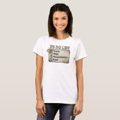 Moderne Goud COFFIE WERK ECHTE MISDAAD Kunstprint T-shirt (Voorkant volledig)