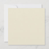 Moderne Goud & Cream ingelijste bruiloft uitnodigi Kaart (Achterkant)