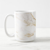 Moderne goud effect marmer patroon koffiemok (Links)