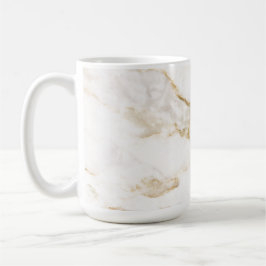 Moderne goud effect marmer patroon koffiemok