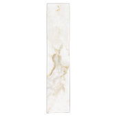 Moderne goud effect marmerpatroon korte tafelloper (Voorkant)