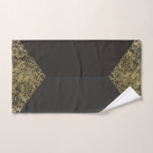 Moderne goud- en grijske chic bad handdoek (Handdoek)