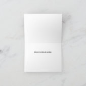 Moderne goud en zwarte bedankkaart (Binnen)