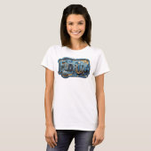 Moderne Goud FLORIDA Statement T-shirt v2 (Voorkant volledig)