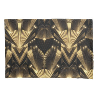 Moderne Goud Folie Elegantie Neo Art Deco Kussensloop