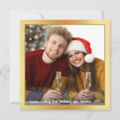 Moderne Goud Glitter OM GEZELLEN TE LATEN SCHITTER Feestdagenkaart (Achterkant)