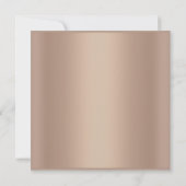 MODERNE GOUD GOWN WEDDING INVITATION KAART (Achterkant)