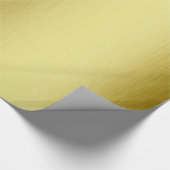 Moderne Goud Metaal Cadeaupapier (Hoek)
